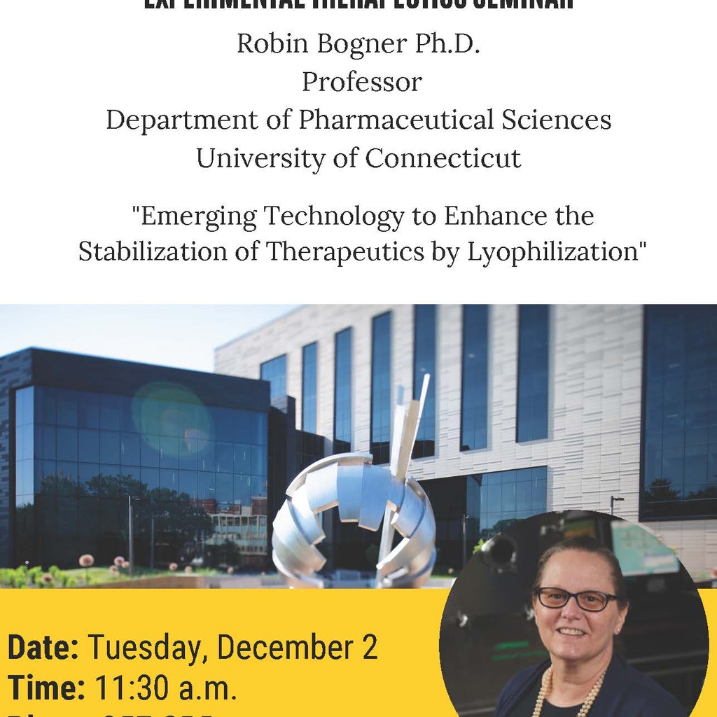 College of Pharmacy PSET Seminar Series: Robin Bogner, PhD promotional image
